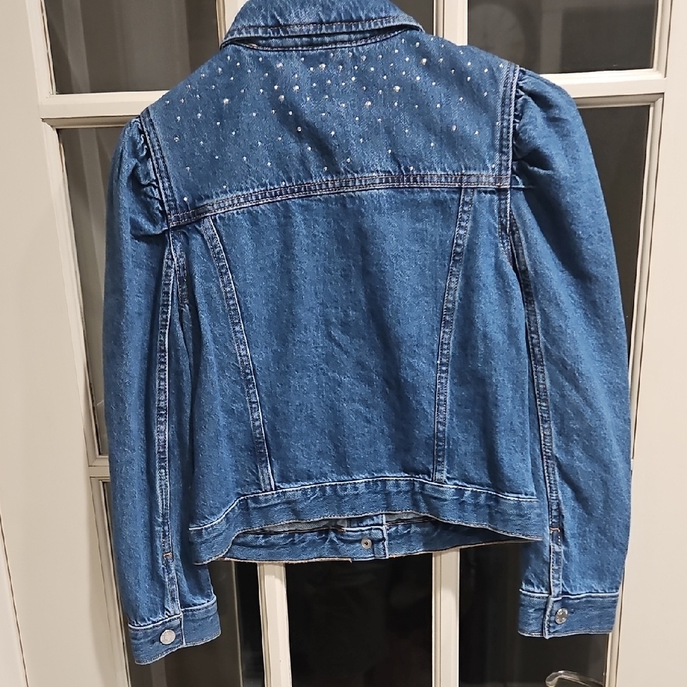 GAP Kids Blue Denim Jacket with Silver Accents XL (12) New With Tags. - Picture 4 of 8